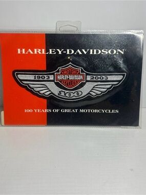 Harley-Davidson Black and White Centennial Logo Backing Card